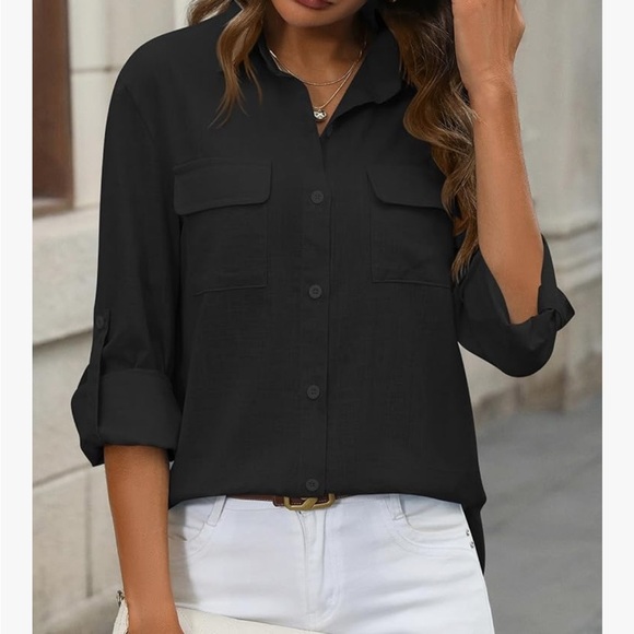 EXOFFICIO UPF 50+ Women's Button-Down Shirt in Black - Picture 3 of 9